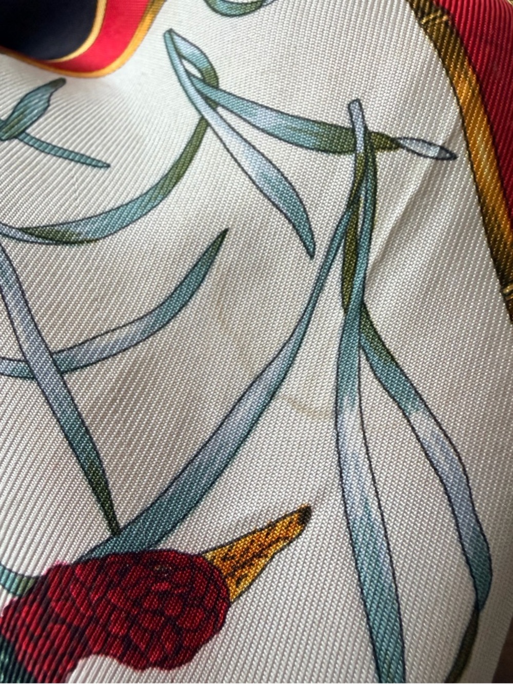 Vintage SALVATORE FERRAGAMO Authentic Scarf Silk Wild Animal Print 16 Panels - Picture 16 of 16